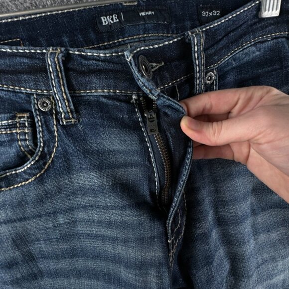 Buckle BKE Henry Straight Jeans Dark Wash Blue Premium Stretch Denim ACTL 30x31 - Picture 8 of 16